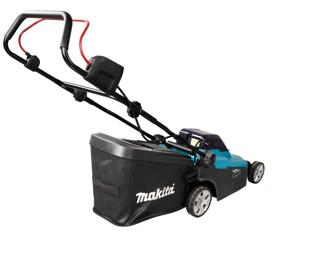Makita DLM382PM2 Accu-Grasmaaier 38 cm 2x18V met 2x 4,0Ah Accu en Lader