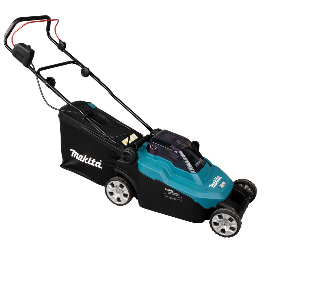 Makita DLM382PM2 Accu-Grasmaaier 38 cm 2x18V met 2x 4,0Ah Accu en Lader