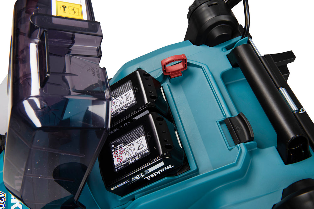 Makita DLM382PM2 Accu-Grasmaaier 38 cm 2x18V met 2x 4,0Ah Accu en Lader