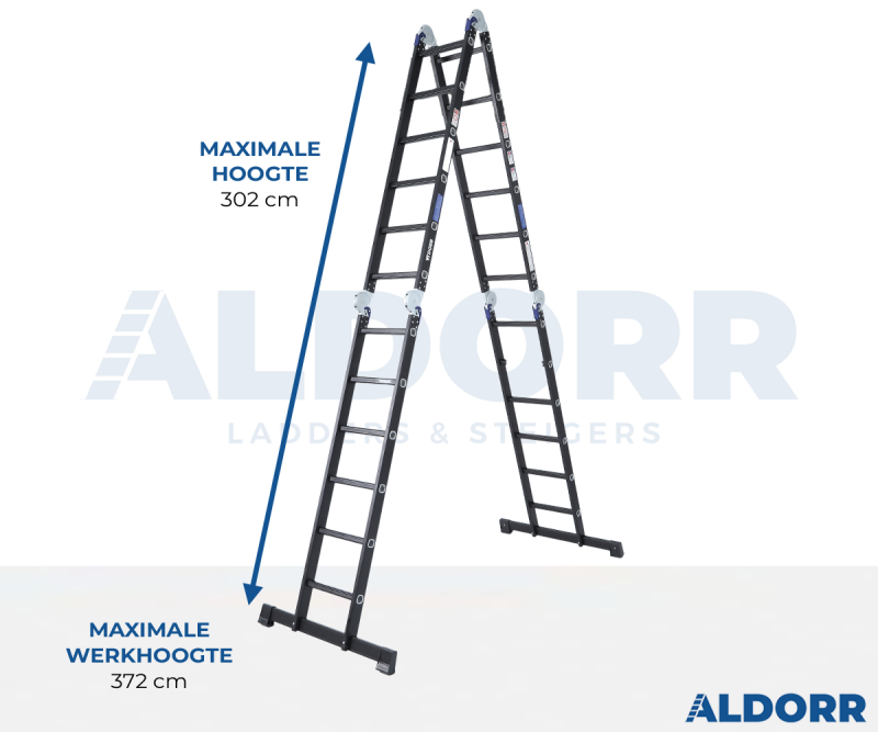 ALDORR Vouwladder 3.1 m 150 kg 4061